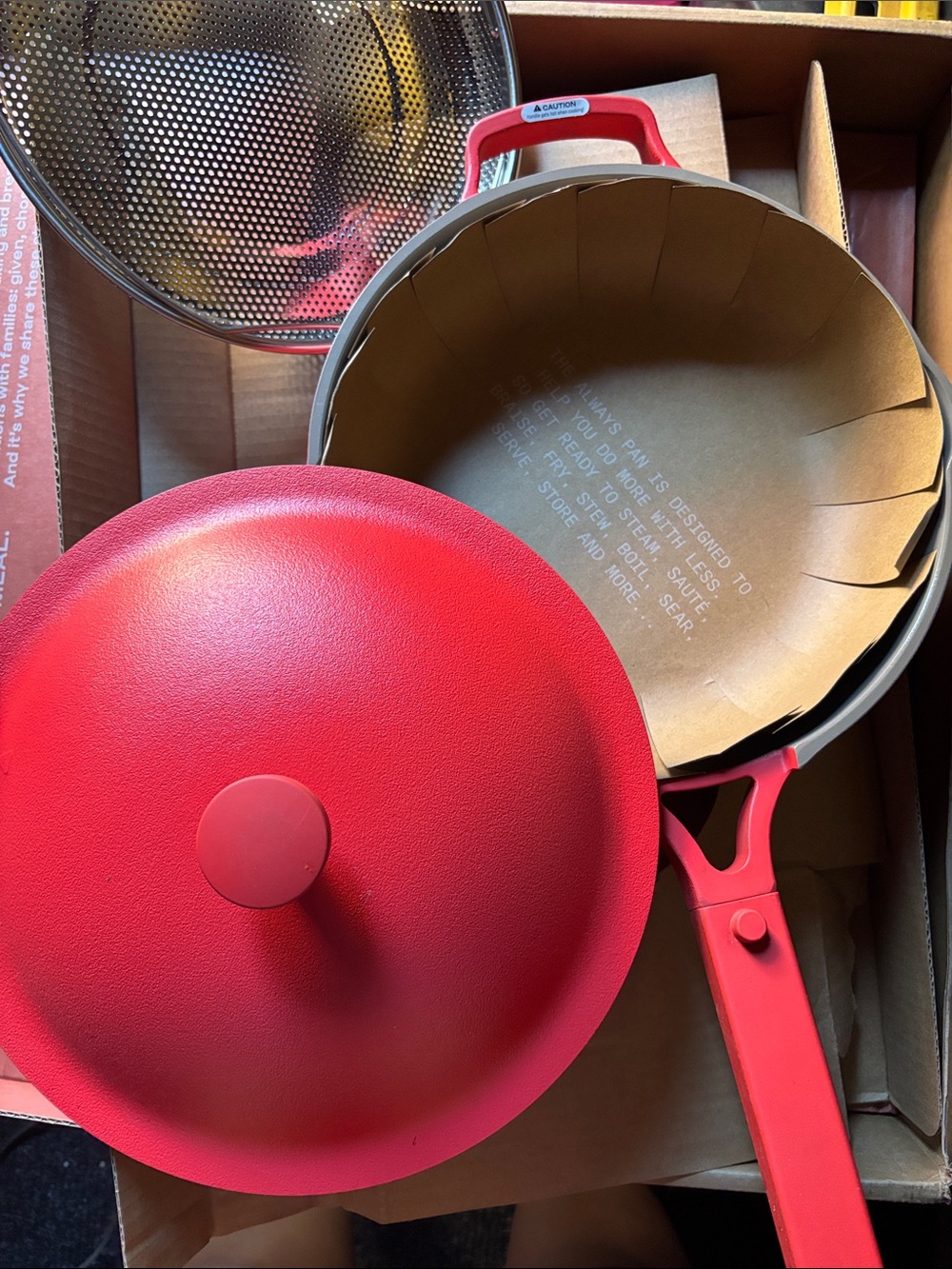 Our Place Red All-Purpose Covered Pan - Picture 7 of 10